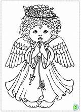 Angel Coloring Pages Christmas Angels Colouring Girl Printable Realistic Color Print Feet Kids Drawing Baby Dinokids Clipart Fairy Anime Books sketch template