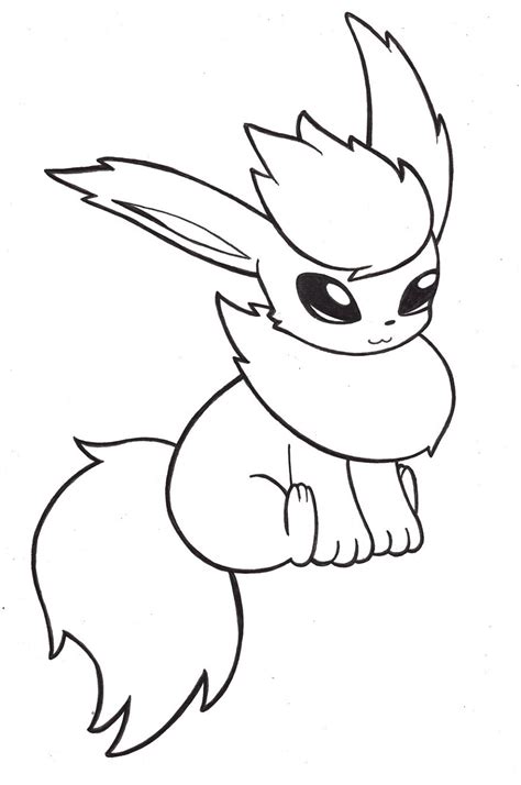 flareon coloring page  worksheets