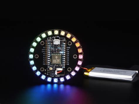 adafruit particlespark neopixel ring kit  neopixels id