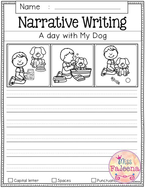 narrative writing worksheets grade  thekidsworksheet