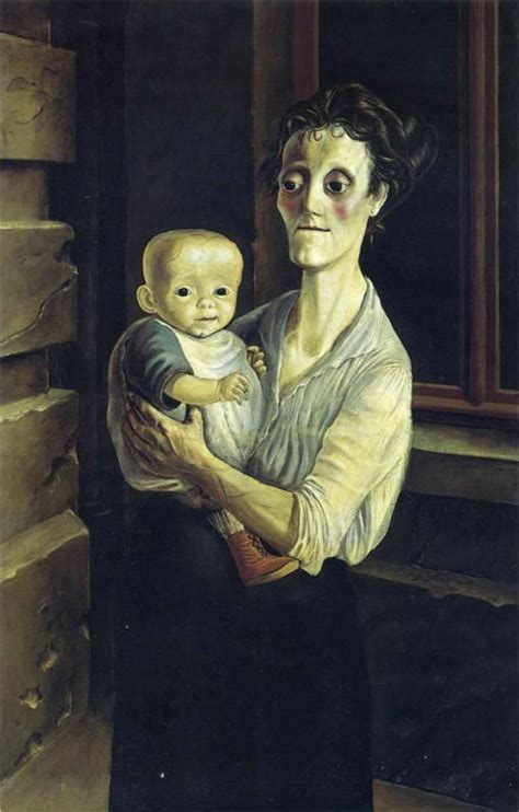 page mother  child artist otto dix completion date  style verism genre portrait