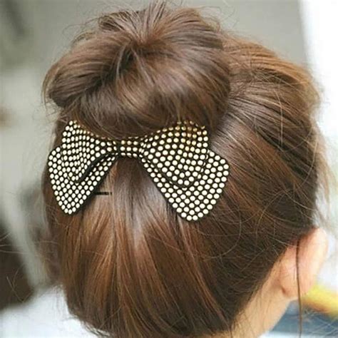 buy charming fashion women hair accessories bow hairpins designer  match