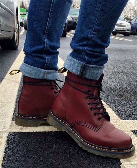 docmartenheaven red  martens red boots  martens outfit