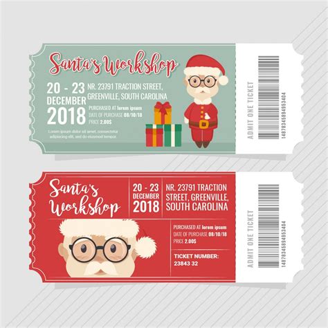browse  sample  christmas party ticket template party
