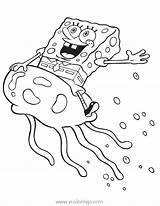 Spongebob Coloring Pages Printable Jellyfish Riding Squarepants Kids Bob Sponge Fish Birthday Color Jellyfishing Jelly Plankton Rocks Do Info Sheets sketch template
