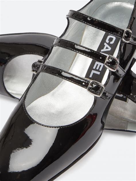 kina black patent leather mary janes carel paris shoes