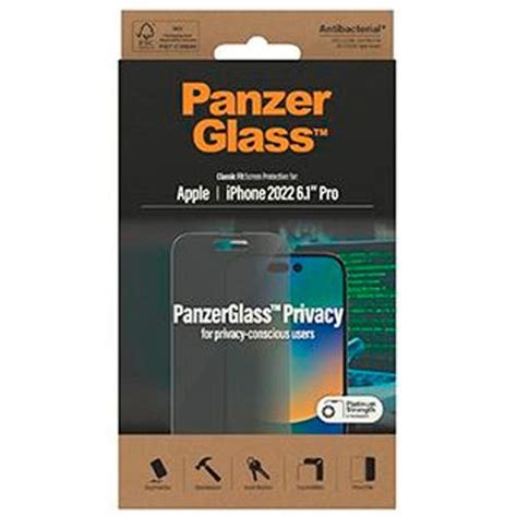 panzerglass gehard glas privacy screenprotector apple iphone  pro belsimpel