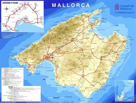 majorca tourist map ontheworldmapcom