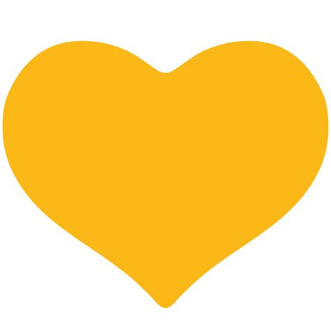 yellow heart clipart hq png image freepngimg