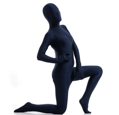 Sexy Lycra Spandex Zentai Full Body Suit Blinded Long Sleeve Bodysuit