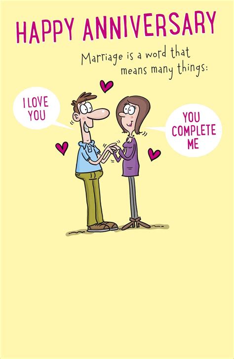 happy anniversary means many things funny greeting card cards