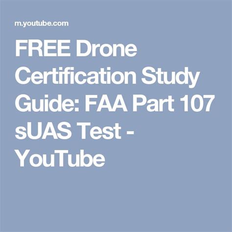 drone certification study guide faa part  suas test youtube study guide drone study