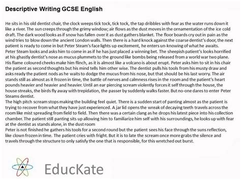 gcse english coursework descriptive writing descriptive writing