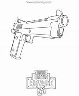 Xcolorings Pistol sketch template