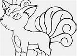 Coloring Vulpix Pages Popular sketch template