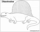 Dimetrodon Dinosaurs Coloringpagesonly sketch template