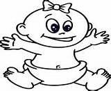 Baby Coloring Pages Smiley sketch template