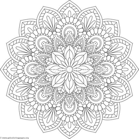 flower mandala coloring pages  getcoloringpagesorg mandala