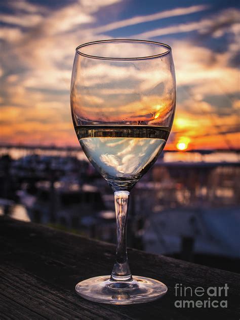 Wine Glass Sunset In The Hamptons Photograph By Alissa