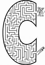 Letter Maze Mazes Kids Printable Preschool Alphabet Coloring Pages Clip Worksheets Printactivities Fun Cliparts Easy Clipart Puzzle Da Puzzles Shaped sketch template