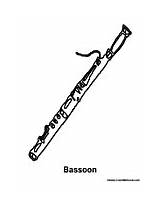 Bassoon Coloring Pages Instrument Results sketch template