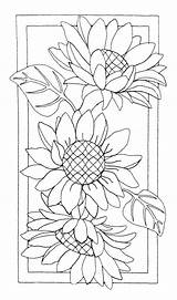 Girasoles Bordar Sunflowers Bordado Stitched 14s Pintar Girasol Stitching Acuarela Brandmalerei Vorlagen Malerei Visit Bordados Blumen sketch template