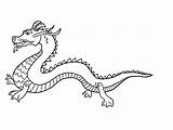 Dragon Chinese Coloring Pages Printable Kids Colouring Dragons China Children sketch template
