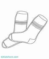 Socks Coloring Pages Printable Kids sketch template