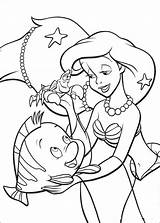 Ariel Mermaid Coloring Pages Disney Princess Havfrue Den Lille Little Book Printables Print Cartoon Choose Board Fargelegging sketch template
