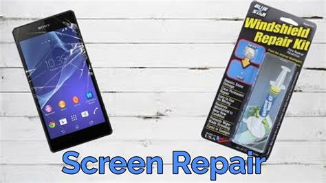 repair  phone screen   windshield repair kit youtube