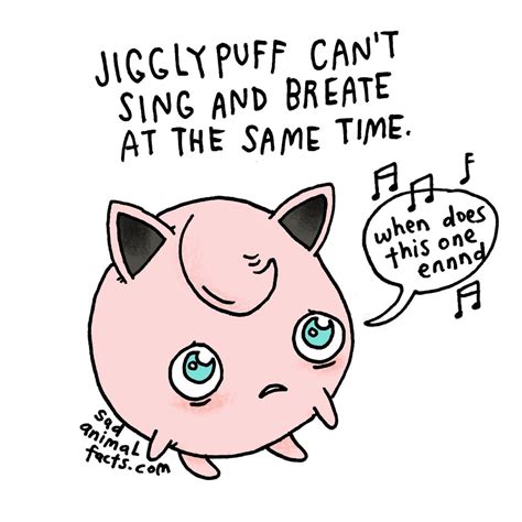 Life Isn T All Fun And Games For Jigglypuff Sad Pokemon Facts