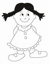 Girl Coloring Wearing Pages Cute Frock Kids Sheets Clipart Clothes Dress Girls Clip Cliparts Disney Drawing Bestcoloringpages Frocks Choose Board sketch template