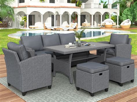 piece patio furniture  patio dining sets   shipped    home
