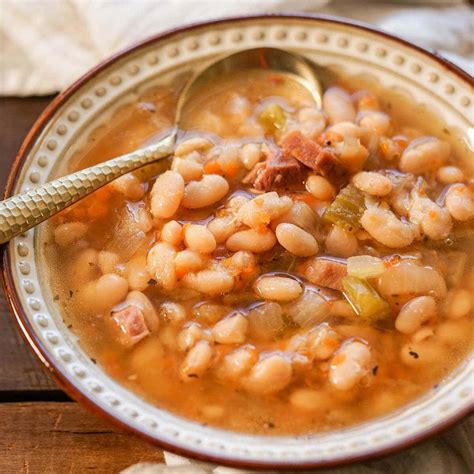 navy bean soup recipe bowl