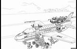 Airplane Aeroplane sketch template