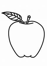 Apple Colouring sketch template