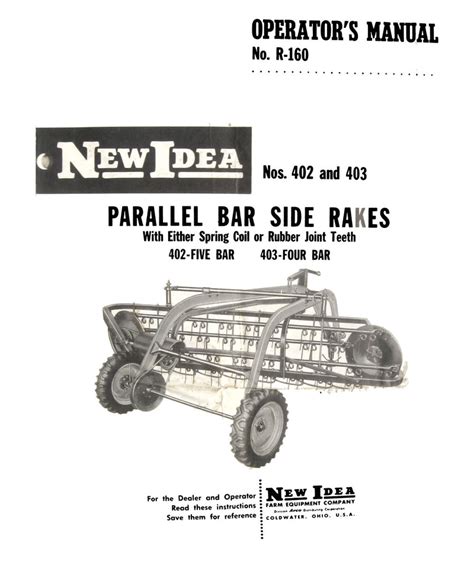 idea    parallel bar side rakes manual farm manuals fast