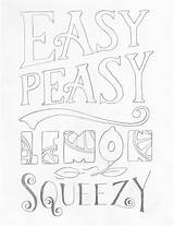 Lemon Easy Lettering Peasy Squeezy Skillshare Hand sketch template