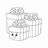Ribbons Boxes sketch template