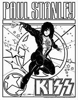 Kiss Coloring Pages Band Book Photobucket Colouring Paul Stanley Kids Books Party Track List Choose Board Jerry Manzanares S203 sketch template
