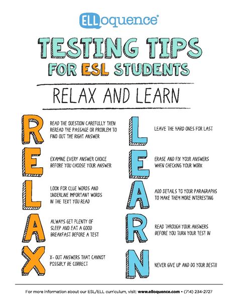 testing tips   esl classroom thesys