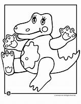 Alligator sketch template