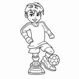 Soccer Coloring sketch template