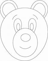 Bear Mask Coloring Kids Printable Pages Face Masks Faces Template Polar Drawing Print Panda Color Studyvillage Animal Templates Colouring Getcolorings sketch template