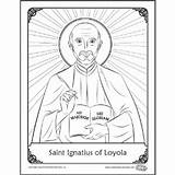 Ignatius Loyola Catholic Aquinas Ignacio Saints Imprimir Visiter Recortar Laminas Biblia sketch template