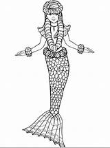 Mermaid Coloring Pages Kids Printable sketch template