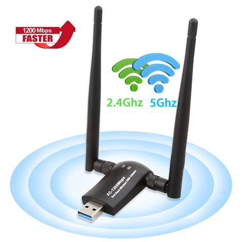 dual band usb wifi adapter ghz mbps wireless wi fi network dongle    dbi