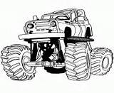 Monster Truck Coloring Printable Pages Suspension Wheels Big Book Cartoon Loco Toro El Explore sketch template