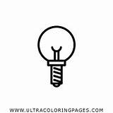Bulb Light Coloring Pages sketch template