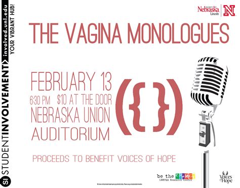 The Vagina Monologues Announce University Of Nebraska Lincoln